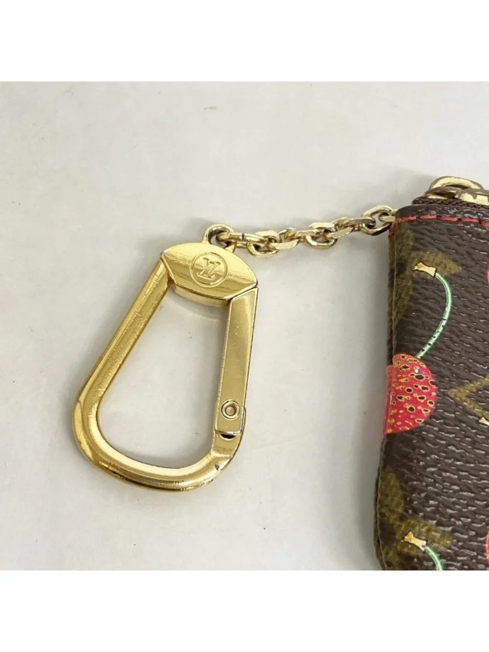 Louis Vuitton Coin Case Monogram Cherry Pochette Cles Brown